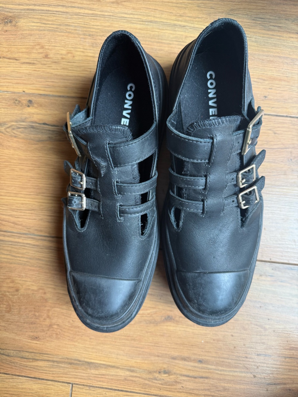 Converse Chuck Taylor All Star Lugged Heel Mary Jane – Black & Gold